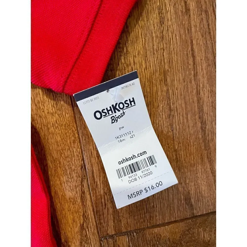 Oshkosh boys 18 months nwt polo and sweatshirt bundle